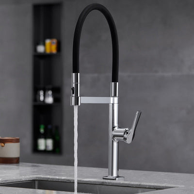 Gun grey -Matte Black Tall 22" Kitchen Island dual spray faucet