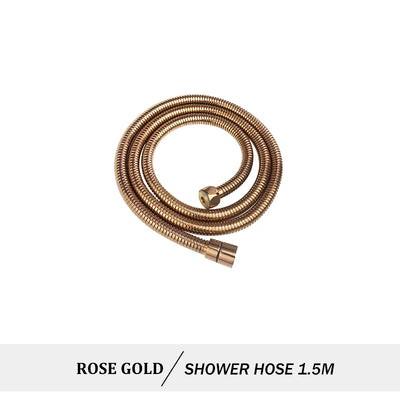 Hand Shower Rose Gold Chrome Matte Black Hand Held Shower Set with Holder and Hose Wall Mounted Hand Hold Shower Head