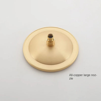 Brushed gold Victorian exposed shower system kit