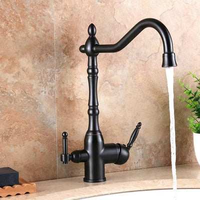 Gold polished Brass Victorian 2 Way Function Reverse Osmosis and Kitchen Faucet