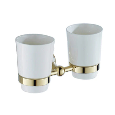 Gold polished victorian traditional bathroom accessories