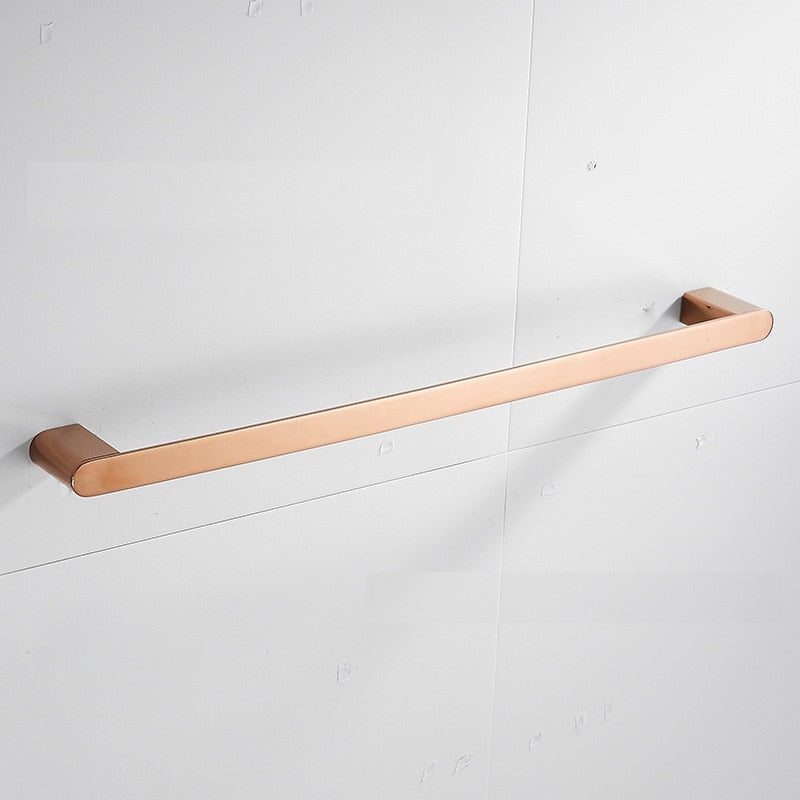 Rose gold modern bathroom accessories