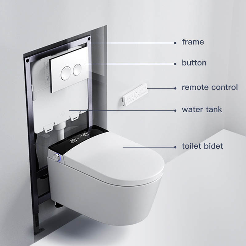 Sani Canada CUPC -Smart wall hung washlet bidet toilet bowl GE368-3