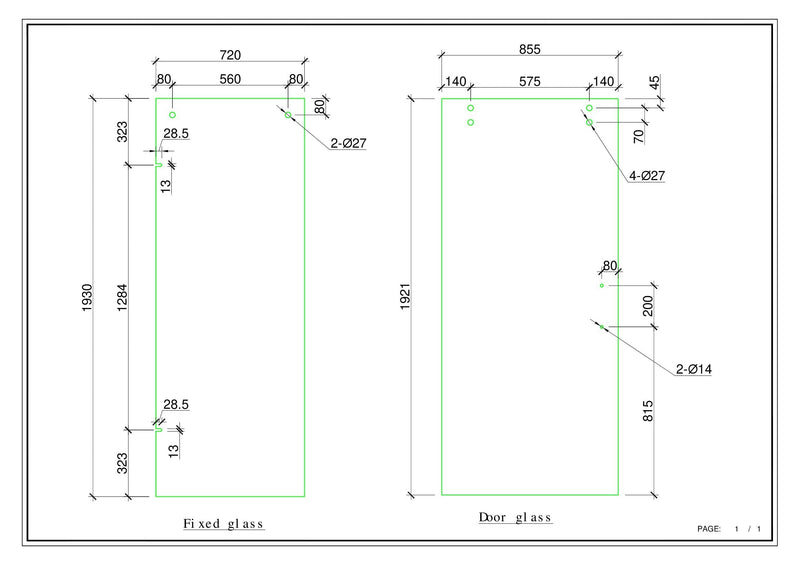 Black Frameless Sliding Track Shower Glass Door Hardware Kit SS05