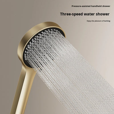 Brushed Gold exposed Shower System