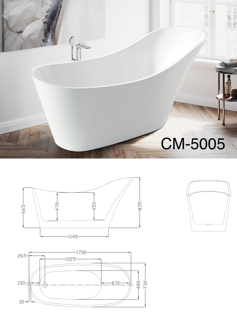 Costa-Freestanding Tub 67"