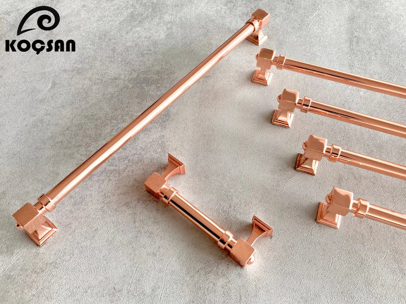 Copper satin-Black-Gold- Cabinet door handles and knobs