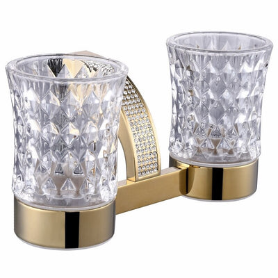 Gold polish with Swarasky Crystal Bathroom Accessories