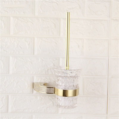 Gold polish with Swarasky Crystal Bathroom Accessories