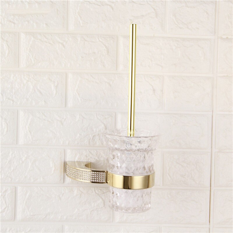 Gold polish with Swarasky Crystal Bathroom Accessories