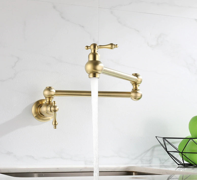 Tradional Victorian -Wall Mounted Kitchen Pot Filler Faucet