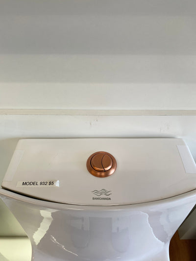 Copper Satin Dual Flush Toilet Button