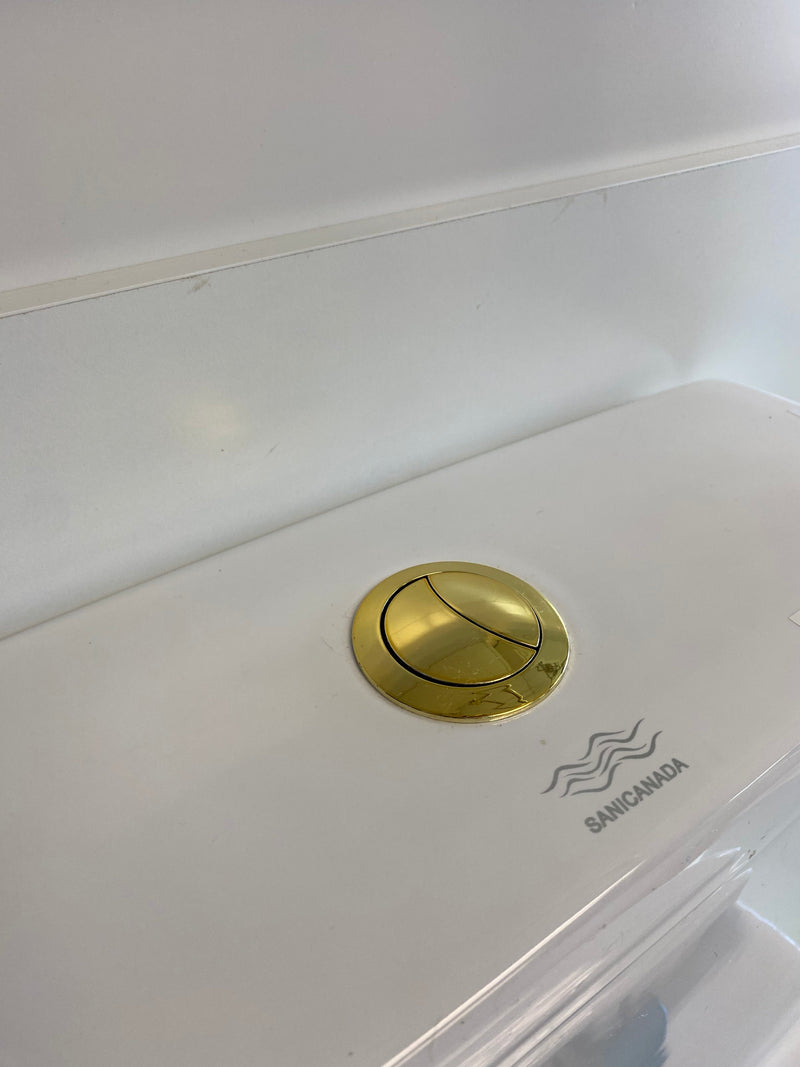 Brushed gold-Rose Gold-Black-Gold dual flush toilet button for toilet Sani Canada model 950 and 923