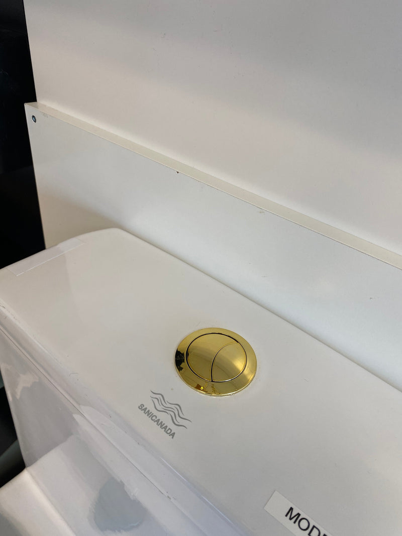 Brushed gold-Rose Gold-Black-Gold dual flush toilet button for toilet Sani Canada model 950 and 923