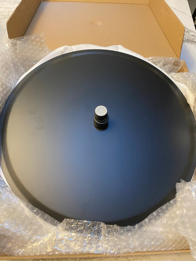 Black Matte Round rain shower head 16"