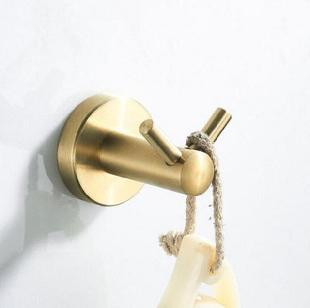 Nordic design Brushed Gold Bathroom Accessories