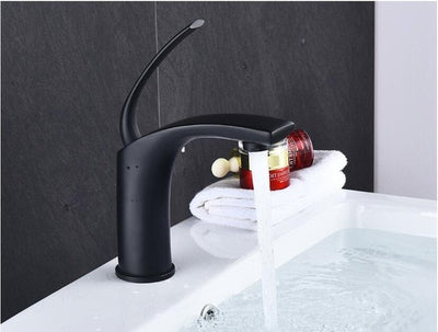 Pink Color Single Hole Bathroom Lavatory Faucet