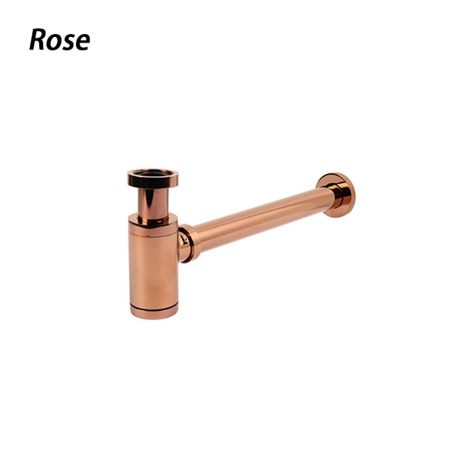 Rose Gold polished -Gold-Brushed Gold-Black-Chrome  Bottle P Trap