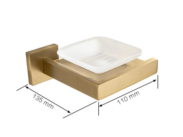 Brushed Gold Square  Bathroom Accessories