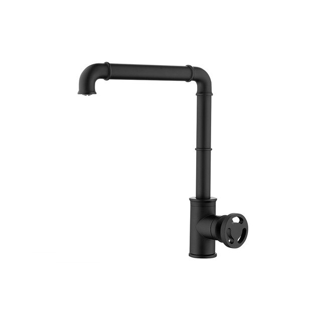 Gold & Black Modern Industrial Tall and Short Bathroom Faucet