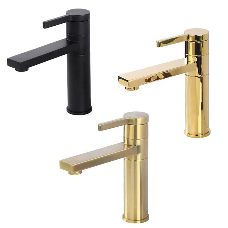 Brushed Gold- Gold-Black Tall and Short Rotable 360 Degree Single Hole Lavatory Faucet