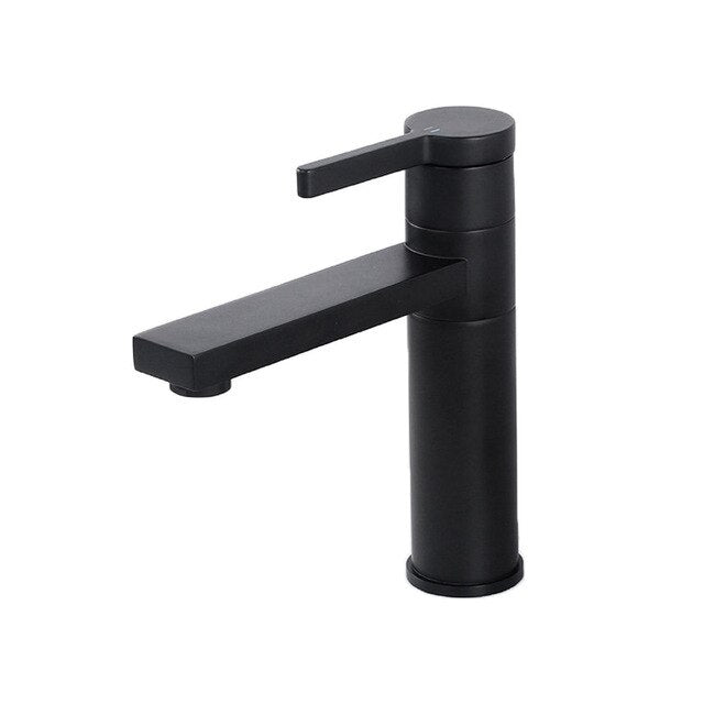 Brushed Gold- Gold-Black Tall and Short Rotable 360 Degree Single Hole Lavatory Faucet