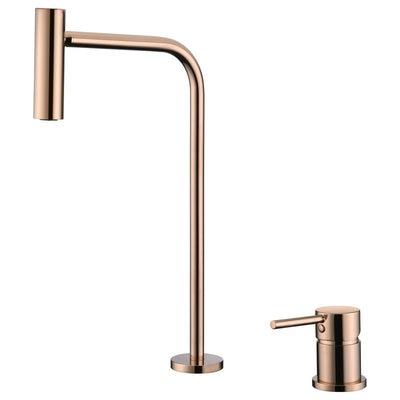 Brushed Gold- Rose Gold-Black Tall Vessel Bathroom Sink Faucet