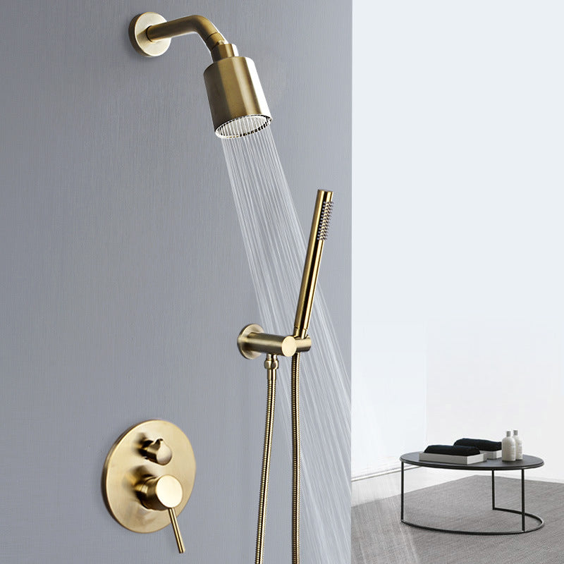 CUPC-Brushed Gold- Black-Brushed Nickel  2 Way Diverter Pressure Balance Shower With Handheld Sprayer Completed Kit