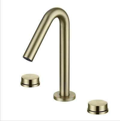 Brushed Gold- Matte Black-Chrome 8 inch Widespread Bathroom Faucet