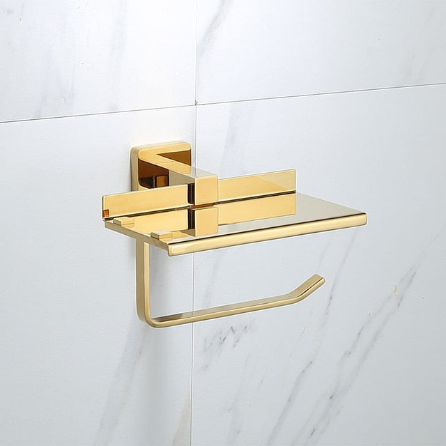 Gold Polished Bathroom Accessories