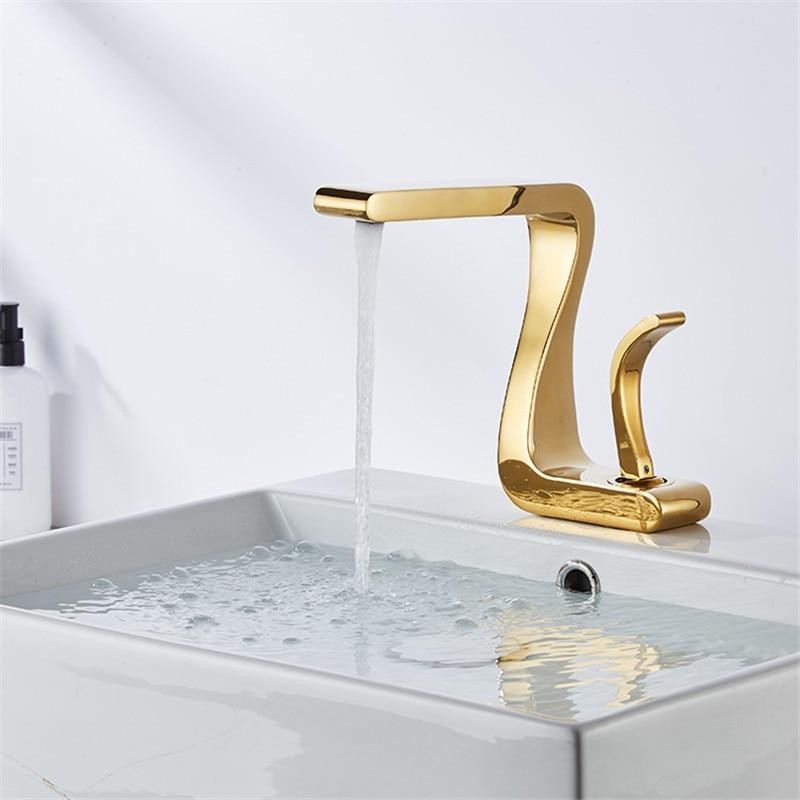 FN-Gold Single Hole Bathroom Faucet