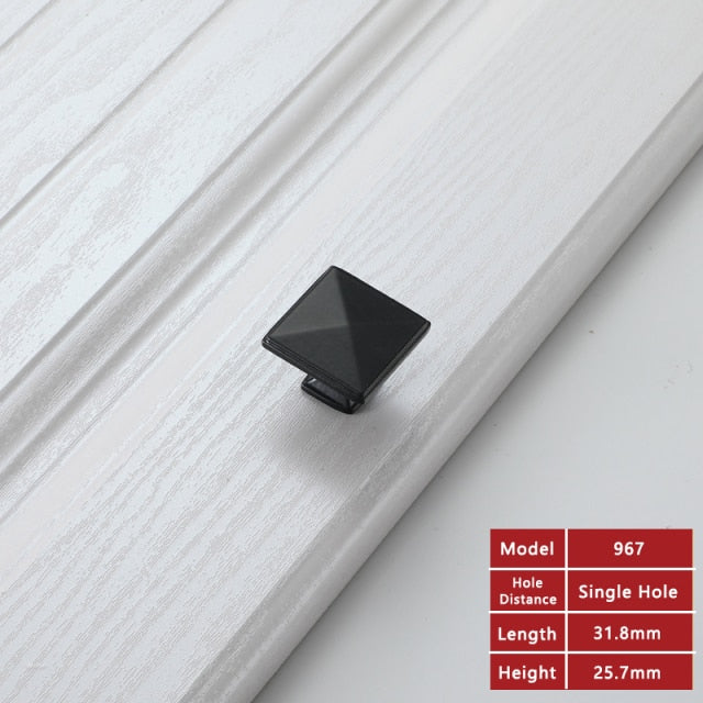 Matte Black cabinet door handle and knobs