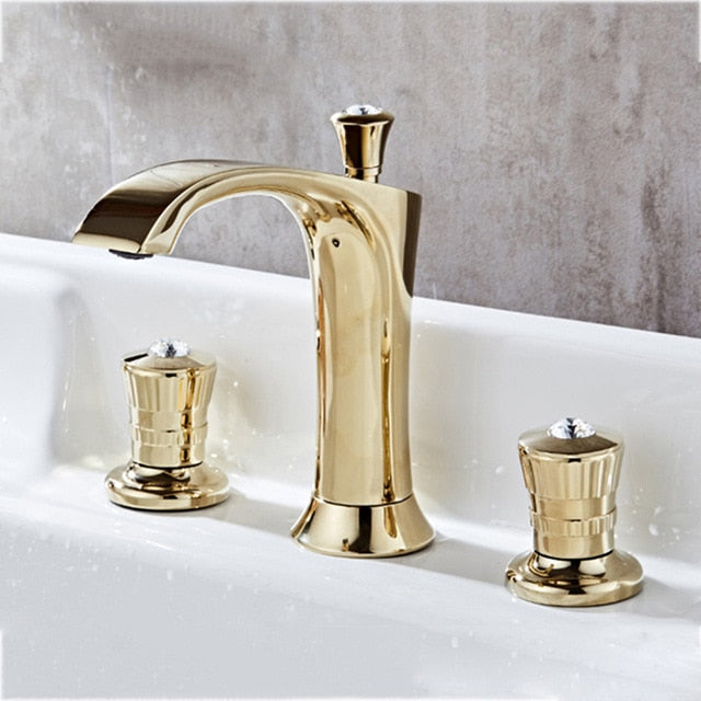 Palazzo-Two Tone 8 "Inch wide Spread Bathroom Faucet