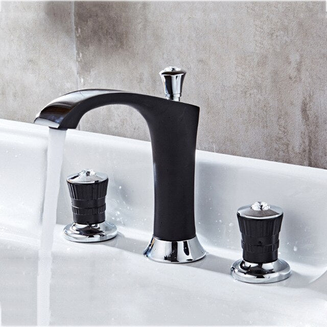 Palazzo-Two Tone 8 "Inch wide Spread Bathroom Faucet