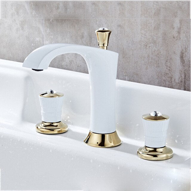 Palazzo-Two Tone 8 "Inch wide Spread Bathroom Faucet