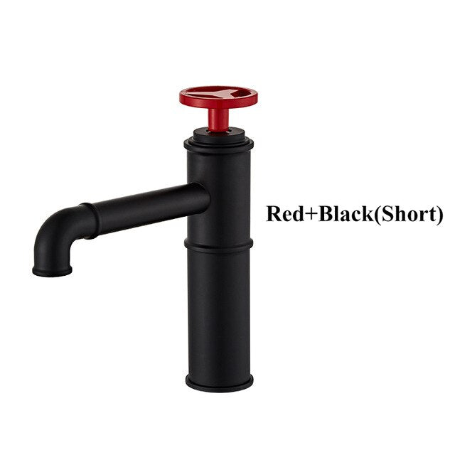 Industrial Victoria Single Hole Tall and Short Bathroom Faucet