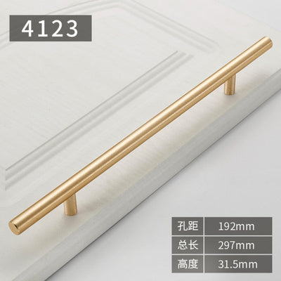 Gold polished cabinet door handles and knobs