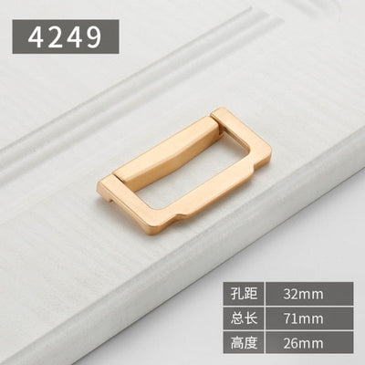 Gold polished cabinet door handles and knobs