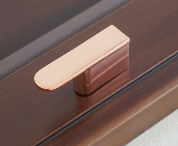 Rose Gold Polished Cabinet Door - Drawer Handle and knobs