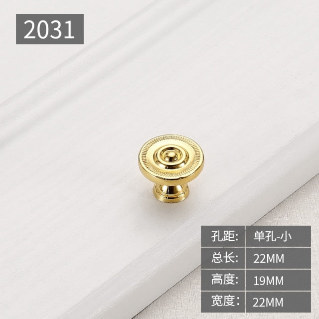 Gold Cabinet door knobs