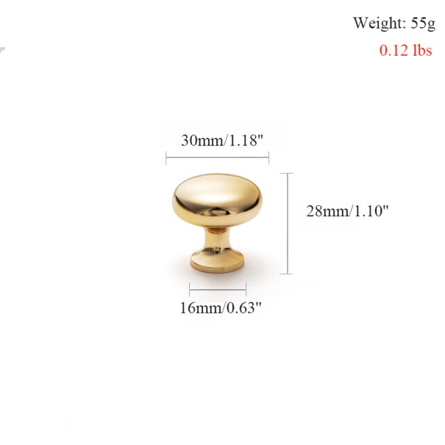 Gold Cabinet door knobs