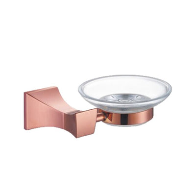 Rose Gold Polished-Square Bathroom Accessories