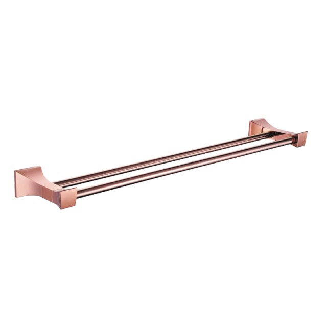 Rose Gold Polished-Square Bathroom Accessories