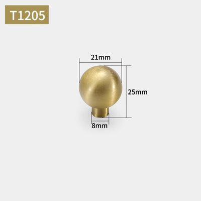 Brushed gold cabinet door handles and knobs