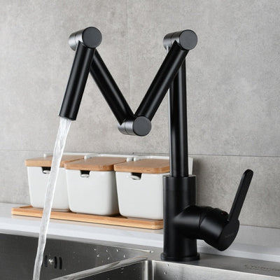 Black Matte-Brushed Nickel-Chrome Kitchen Bar Faucet