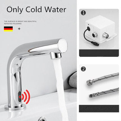 Armatiz- Black Matte Commercial Single Hole hot and cold bathroom Sensor Faucet kit