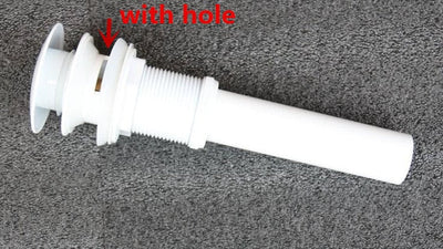 White Matte pop up drain