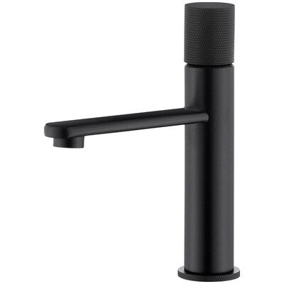 Grey Gun - Black Matte  Tall vessel and short bathroom faucet