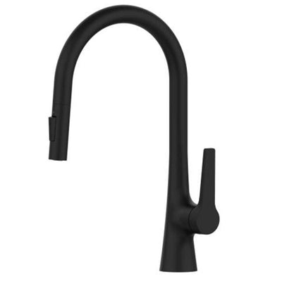 Amsterdam -Polished Rose Gold-White-Brushed Gold- Gold- Black Two Tone  Kitchen Faucet with pull out dual sprayer