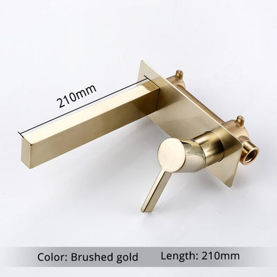 Colors Square Wall Mounted Bathroom Faucet